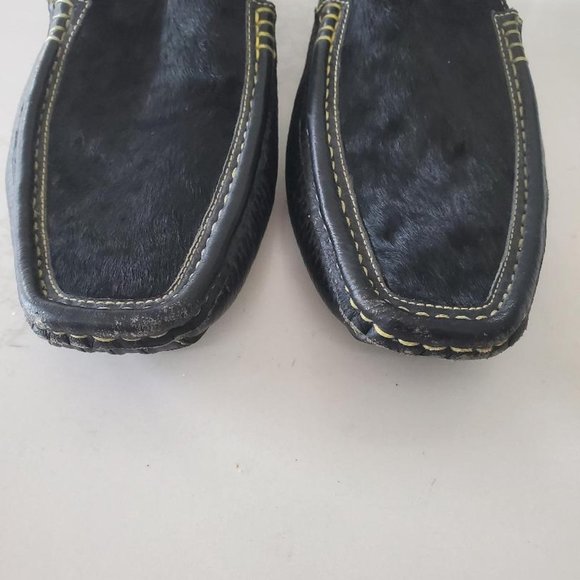 Juno New York Men\'s Black Hide & Leather Loafers  size 11.5 - 12 M main image 6